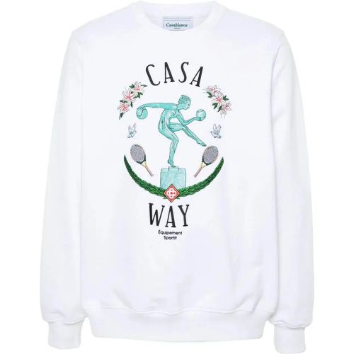 Statue En Marbre Embroidered Sweatshirt - Größe XL - Casablanca - Modalova