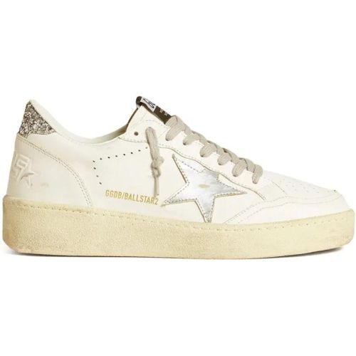 Low-Top Sneaker - White/Silver-Tone Ball Star 2 Sneakers - Gr. 37 (EU) - in - für Damen - Golden Goose - Modalova