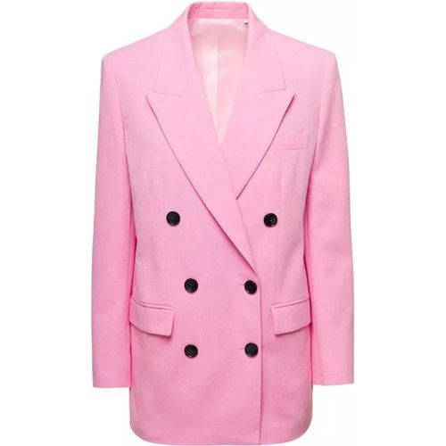 Pink Doule-Breasted Nevim Jacket In Cotton Blend - Größe 40 - pink - Isabel marant - Modalova