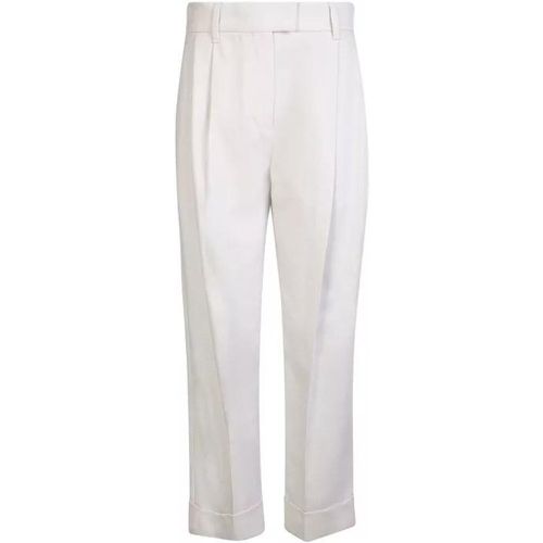 White Twill Baggy Sartorial Trousers - Größe 40 - weiß - BRUNELLO CUCINELLI - Modalova