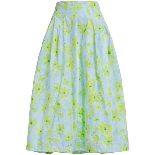 A-Line Floral-Print Cotton Midi Skirt - Größe 42 - Marni - Modalova