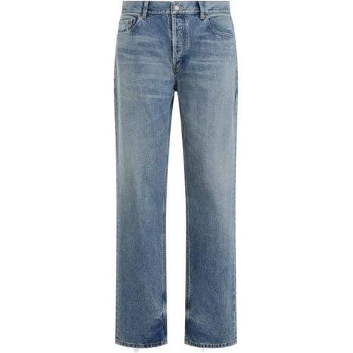 Relaxed Straight Blue Cotton Jeans - Größe 30 - Saint Laurent - Modalova