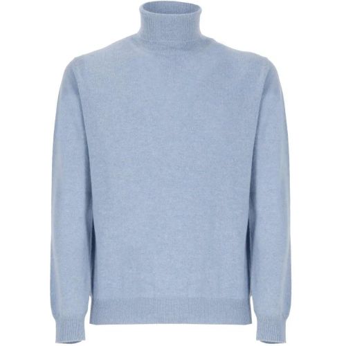 Light-Blue Cashmere Turtleneck - Größe 50 - Biarritz1961 - Modalova