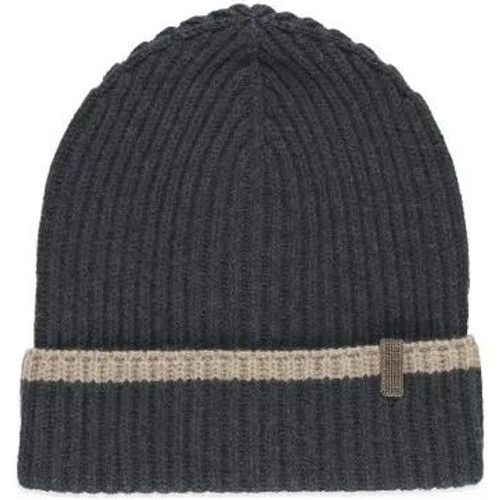 Caps & Mützen - Dark Grey Cashmere Beanie Cap - Gr. S - in - für Damen - BRUNELLO CUCINELLI - Modalova