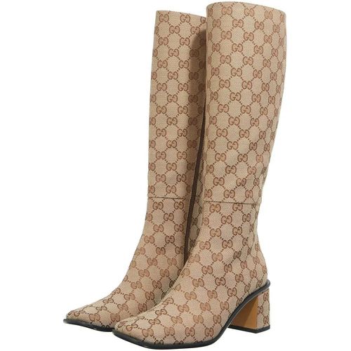 Stiefeletten - GG Knee-high Boots - Gr. 37 (EU) - in - für Damen - Gucci - Modalova