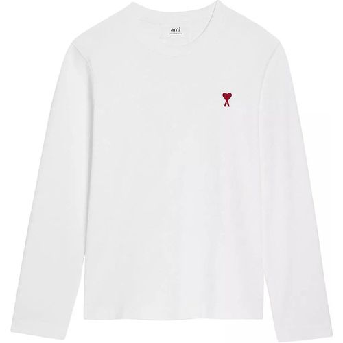 Shirt Langarm - Größe XXL - white - AMI Paris - Modalova