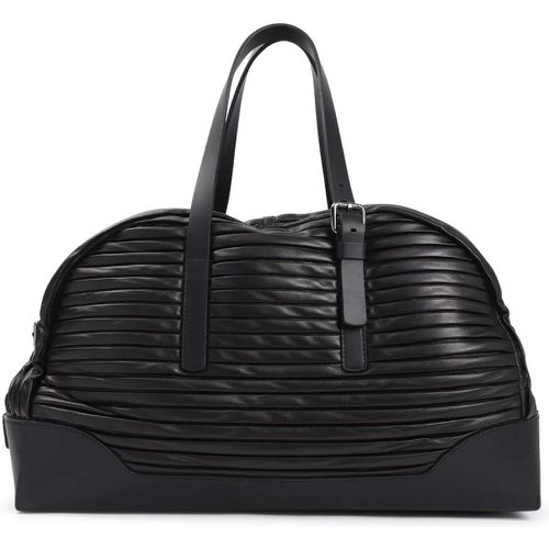 Weekender - Duffle Black Lamb Leather Bag - Gr. unisize - in - für Damen - Giorgio Armani - Modalova