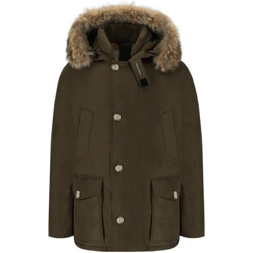 ARTIC DETACHABLE FUR MILITÄRGRÜNER PARK - Größe XL - Woolrich - Modalova