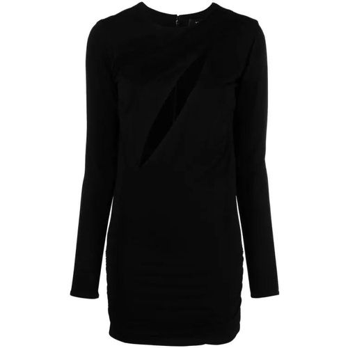 Black Slashed Mini Dress - Größe 40 - black - Versace - Modalova
