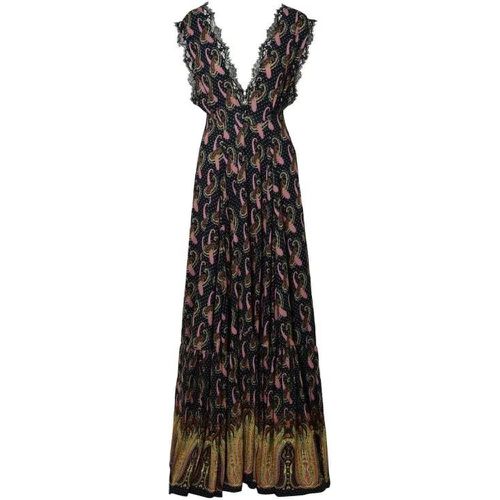 Long Paisley Dress - Größe 40 - black - ETRO - Modalova