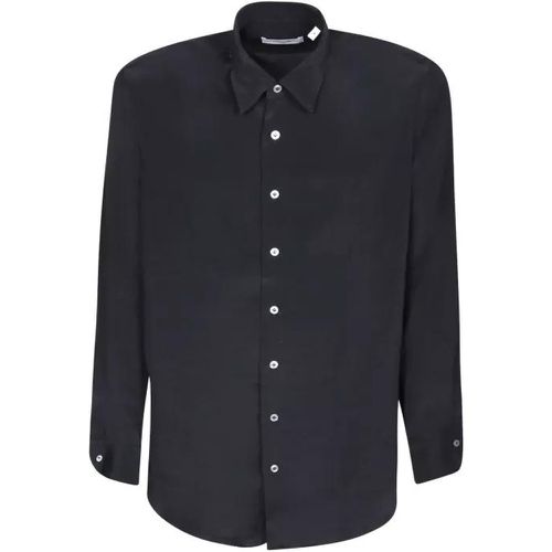 Black Silk Blend Shirt - Größe L - black - Lardini - Modalova
