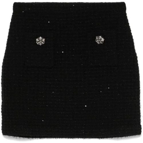 Textured Knit Mini Skirt - Größe S - self-portrait - Modalova