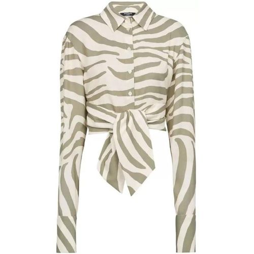 Animal-Print Tie-Waist Shirt - Größe 38 - Balmain - Modalova