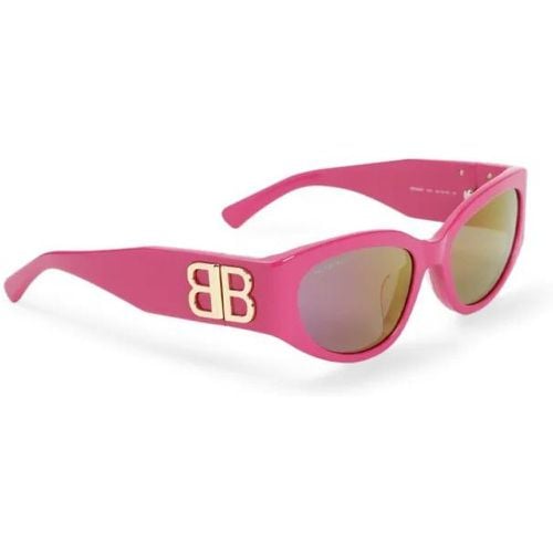 Sonnenbrillen - Bossy Round Glasses - Gr. unisize - in Rosa - für Damen - Balenciaga - Modalova