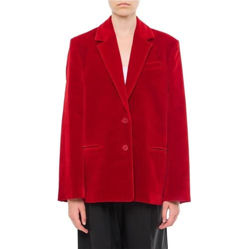 Single Breasted Cotton Velvet Jacket - Größe 8 - J.W.Anderson - Modalova