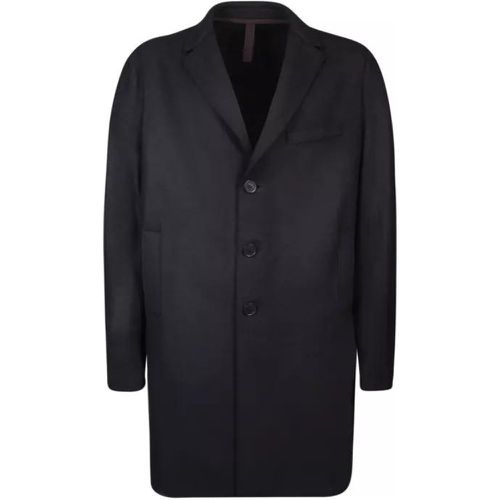 Black Single-Breasted Coat - Größe 46 - black - Harris Wharf - Modalova