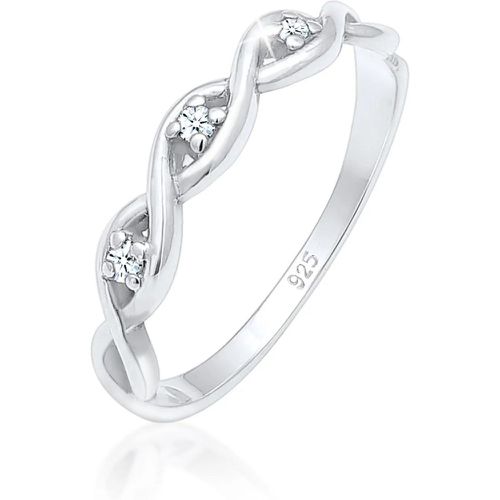 Ringe - Ring Knoten Unendlich Diamant (0.045 ct.) 925er Si - Gr. 56 MM - in Silber - für Damen - Elli - Modalova