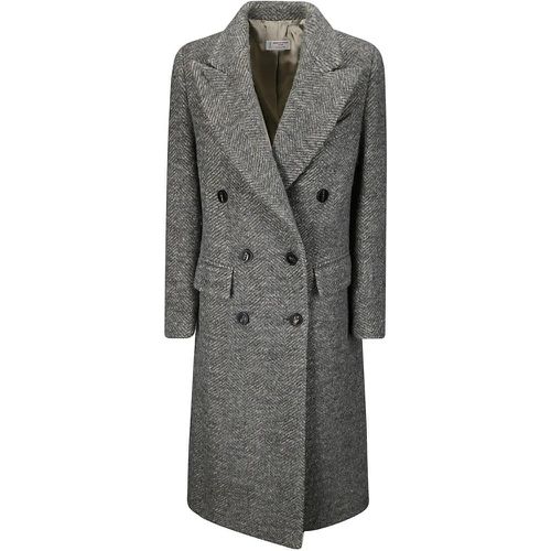 Classic Lapel Double-Breasted Coat - Größe 42 - Alberto Biani - Modalova