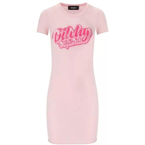 Bitchy Pink T-Shirt Dress - Größe M - pink - Dsquared2 - Modalova