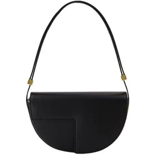 Shopper - Black Rounded Leather Handbag - Gr. unisize - in - für Damen - Patou - Modalova