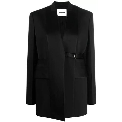 Black Strap Detailed Jacket - Größe 36 - black - Jil Sander - Modalova