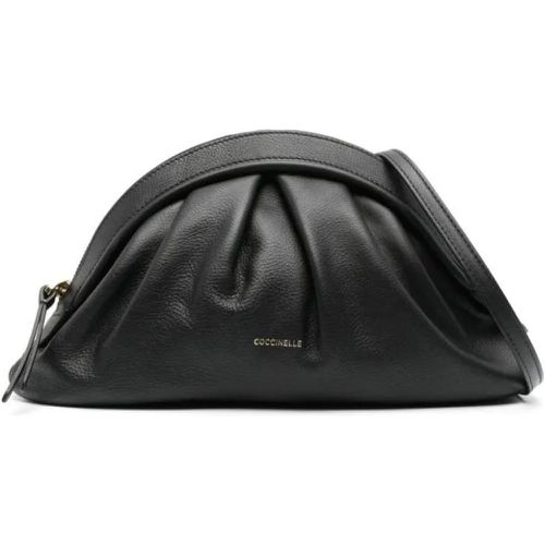 Clutches - Black Leather Clutch Bag - Gr. unisize - in - für Damen - Coccinelle - Modalova