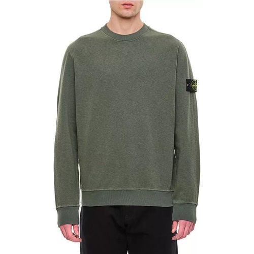 Cotton Sweatshirt - Größe L - green - Stone Island - Modalova