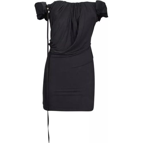 Asymmetric Draped Mini Dress - Größe L - black - Jacquemus - Modalova