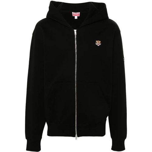 Black Cotton Hoodie Sweatshirt - Größe L - Kenzo - Modalova