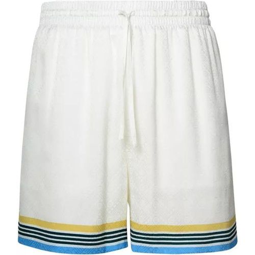 White Silk Trousers - Größe L - white - Casablanca - Modalova