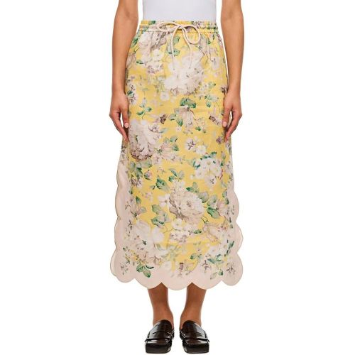 Floral Print Acacia Midi Skirt - Größe 1 - Zimmermann - Modalova