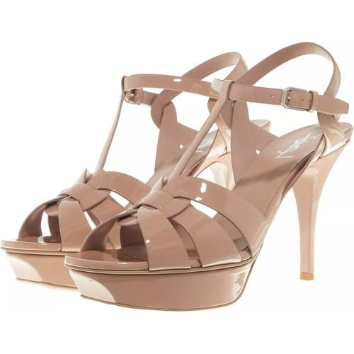 Sandalen & Sandaletten - Tribute Sandals Leather - Gr. 41 (EU) - in Gold - für Damen - Saint Laurent - Modalova