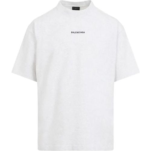 Medium Fit Light Grey Cotton T-Shirt - Größe M - grau - Balenciaga - Modalova