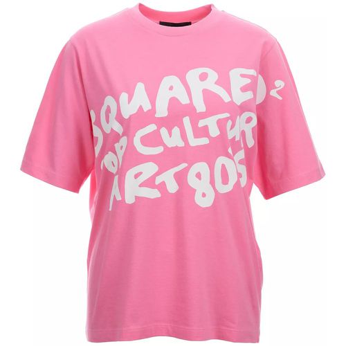 T-Shirt mit Druck - Größe L - pink - Dsquared2 - Modalova