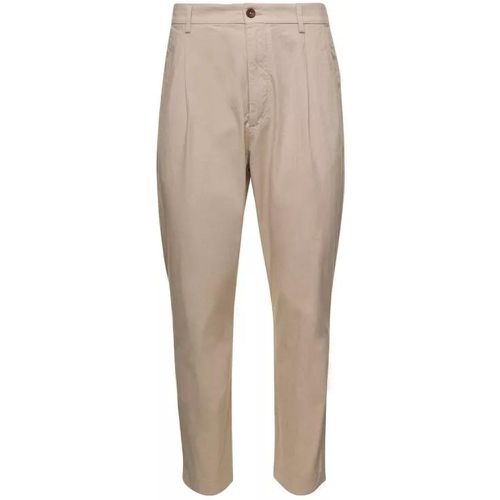 Beige Pants With Button Fastening In Cotton - Größe 46 - multi - Pence 1979 - Modalova