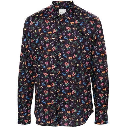 Floral Cotton Shirt With All-Over Print - Größe XL - Paul Smith - Modalova