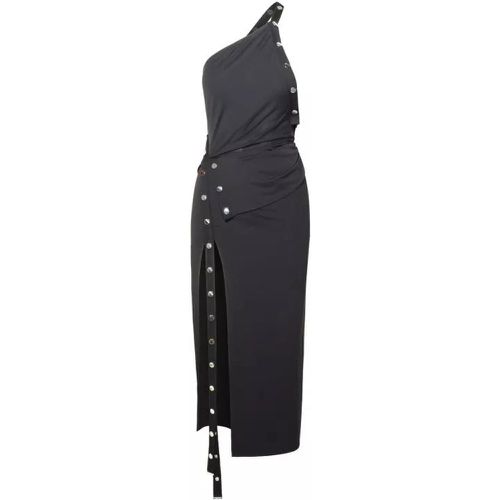 Black Acetate Blend Midi Dress - Größe 38 - black - The Attico - Modalova