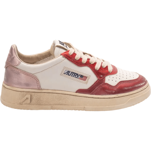 Low-Top Sneaker - Medalist Sneakers Super Vintage Low Women (rot) - Gr. 36 (EU) - in Rosa - für Damen - Autry International - Modalova