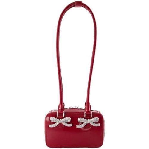 Shopper - Leather Shoulder Bag - Leather - Burgundy - Gr. unisize - in - für Damen - self-portrait - Modalova