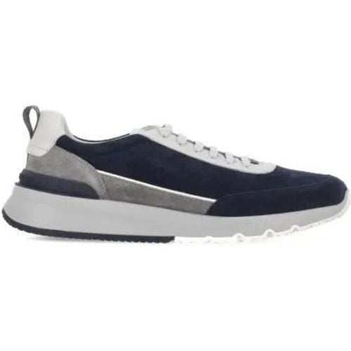 Low-Top Sneaker - Blue Suede Leather Sneakers - Gr. 43 (EU) - in - für Damen - BRUNELLO CUCINELLI - Modalova