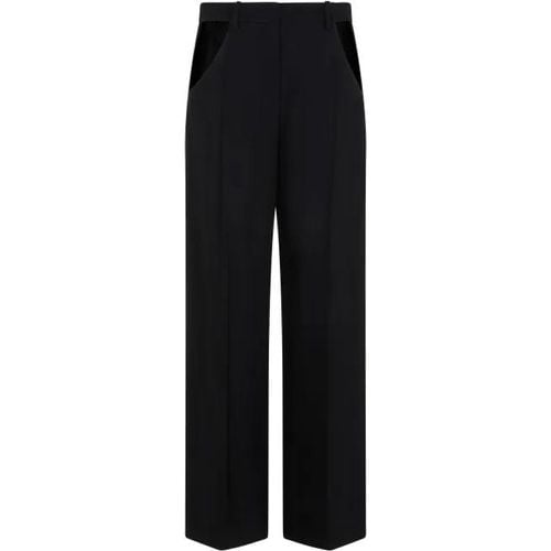 Black Viscose Pants - Größe 34 - Mugler - Modalova