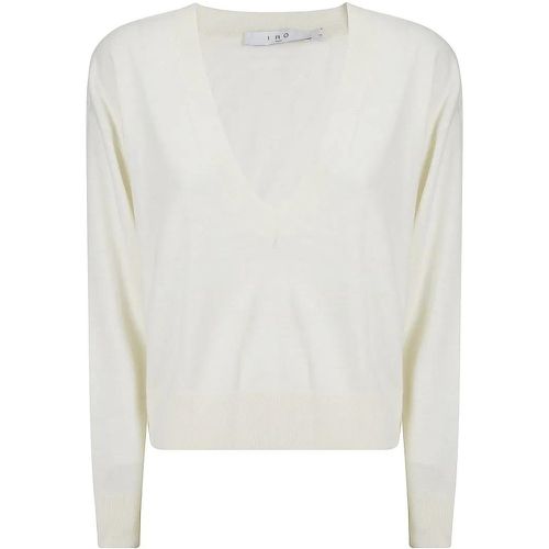 Deep V-Neck Wool-Silk Sweater - Größe M - Iro - Modalova