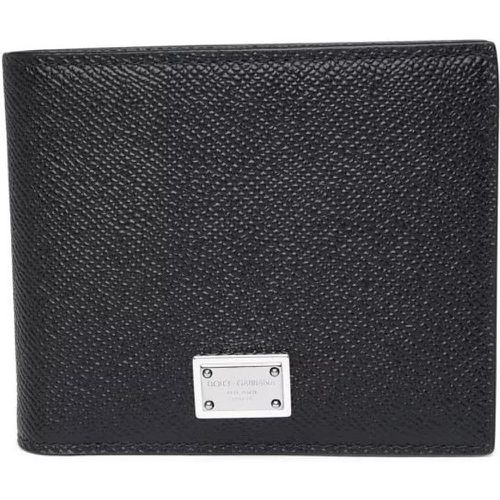 Portemonnaies - Dauphine Wallet In Black Leather - Gr. unisize - in - für Damen - Dolce&Gabbana - Modalova