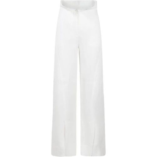 Crepe Satin Palazzo Trousers - Größe 38 - alberta ferretti - Modalova