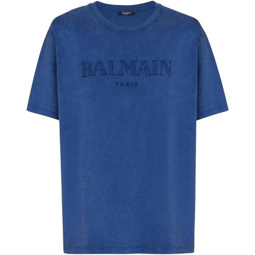 Cotton Logo T-shirt - Größe L - Balmain - Modalova