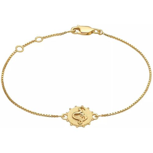 Armband - 22K Plated Zodiac Mini Art Coin Capricorn Bracelet - Gr. M - in - für Damen - Rachel Jackson London - Modalova