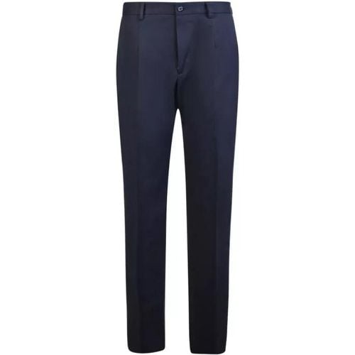 Dark Blue Straight-Leg Tailored Trousers - Größe 52 - Dolce&Gabbana - Modalova