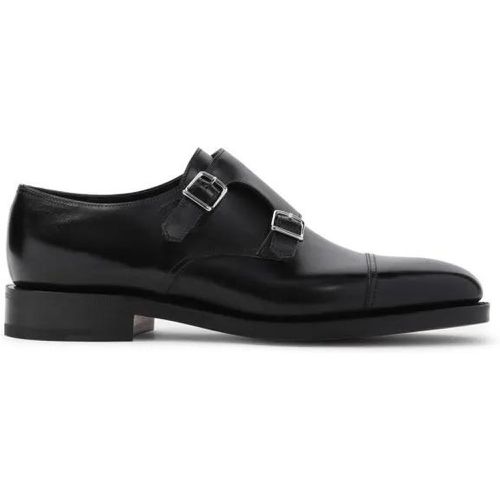 Loafer - Black Calf Leather William Buckled Shoes - Gr. 10 - in - für Damen - John Lobb - Modalova