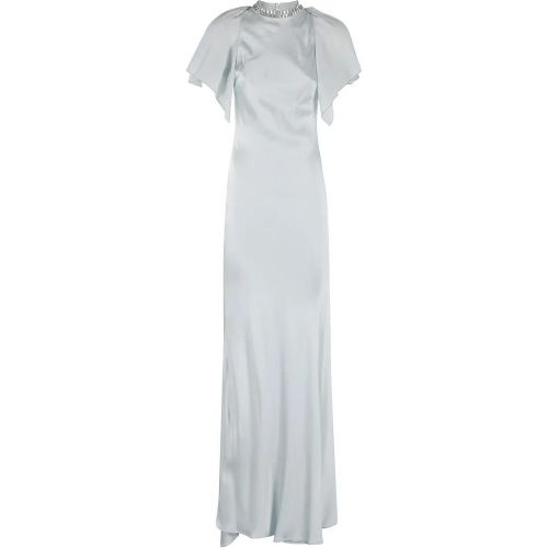 Satin Dress With Swarovski Accents - Größe 42 - Amen - Modalova