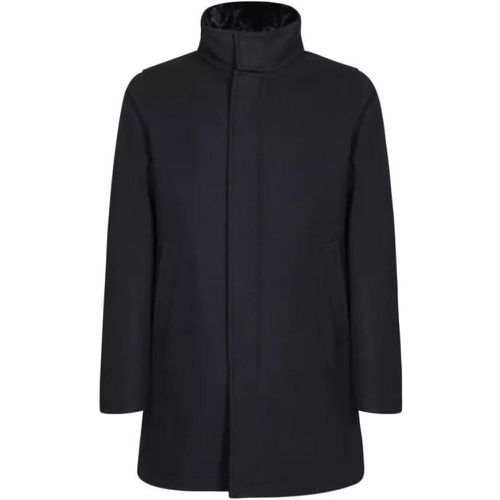 Wool-Blend Coat - Größe 50 - black - Herno - Modalova